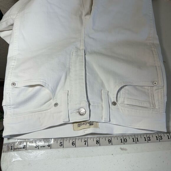 Madewell White 10" High Rise‎ Skinny Stretchy Jeans Size 27 - Picture 5 of 11